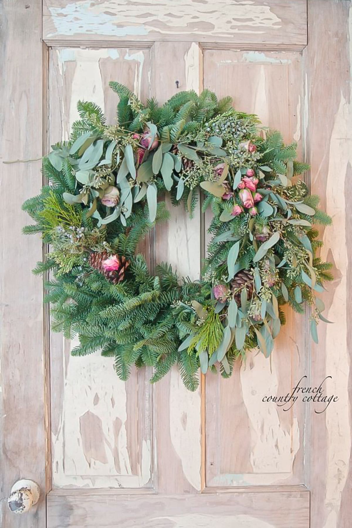 DIY Christmas wreath from French Country Cottage