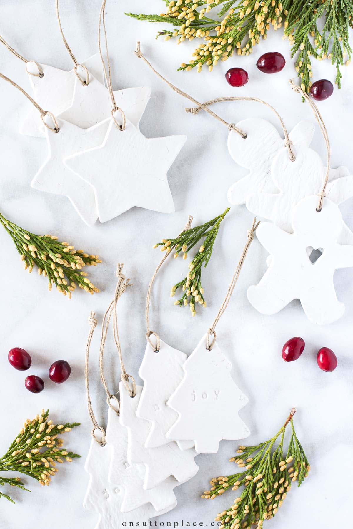 handmade air dry clay christmas ornaments 2023