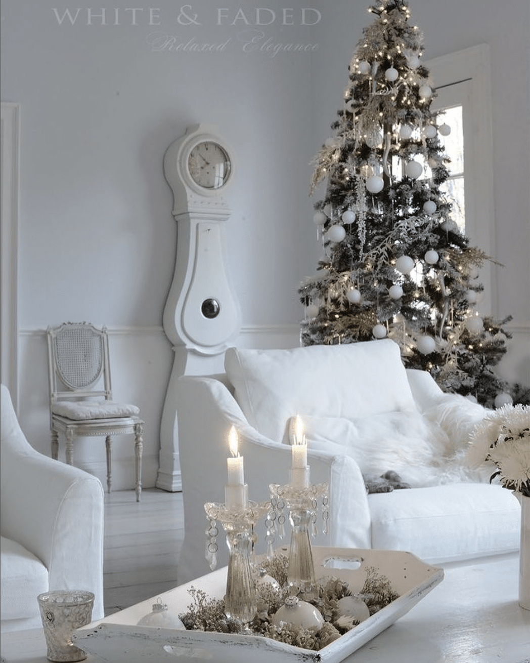 Flocked tree from White & Faded