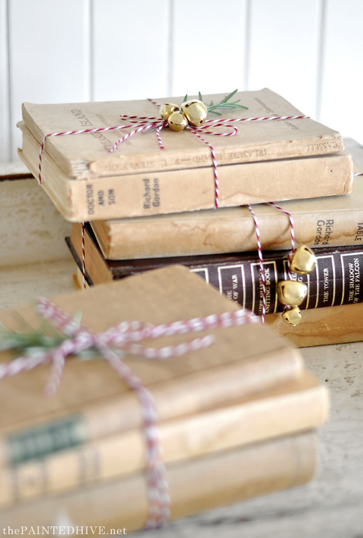 vintage Christmas decor books