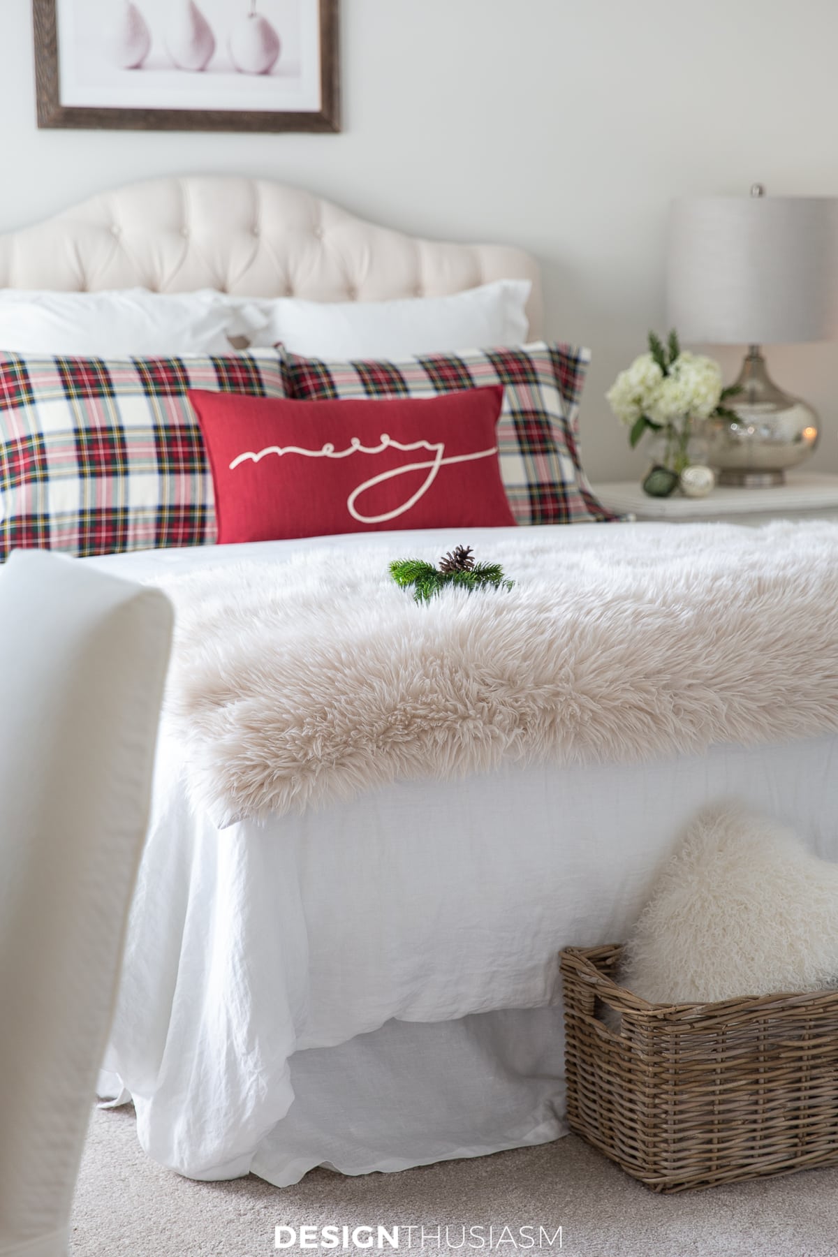 Adding Holiday Cheer to the Guest Room