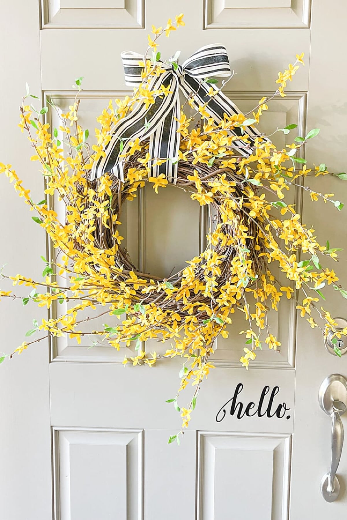 HSS- Forsythia Wreath DIY