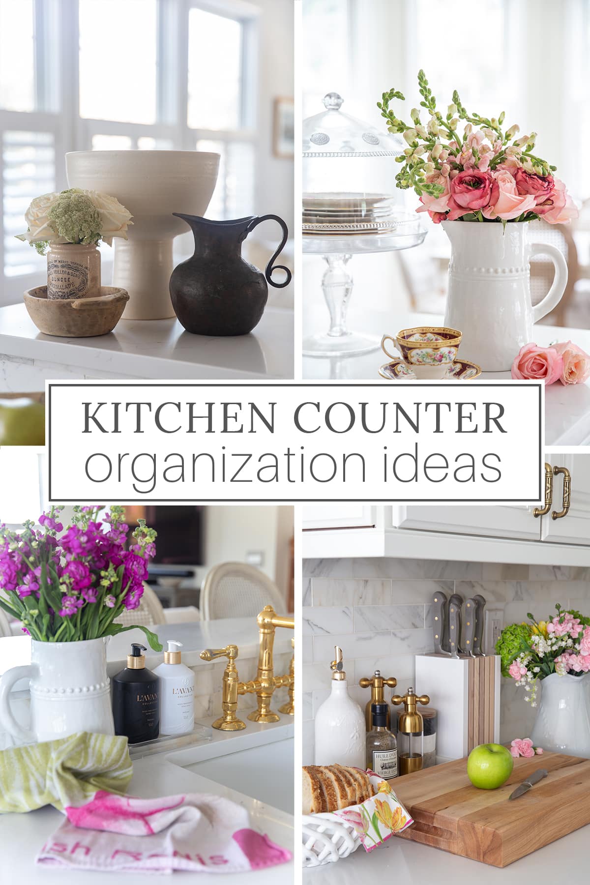 kitchen counter organization ideas