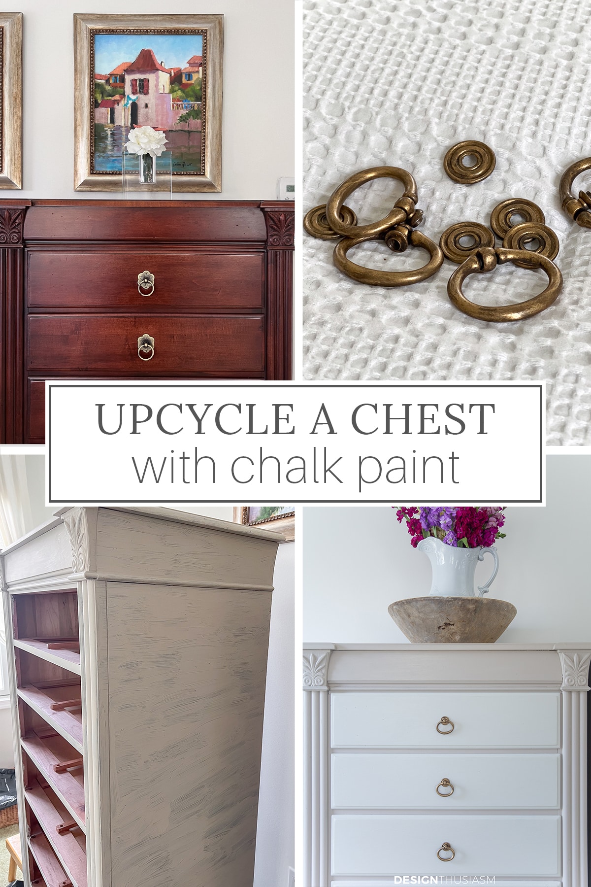 chalk painted tall chests