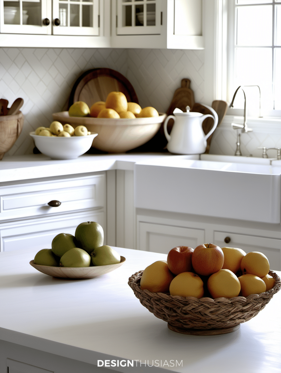fruit on the kitchen counter