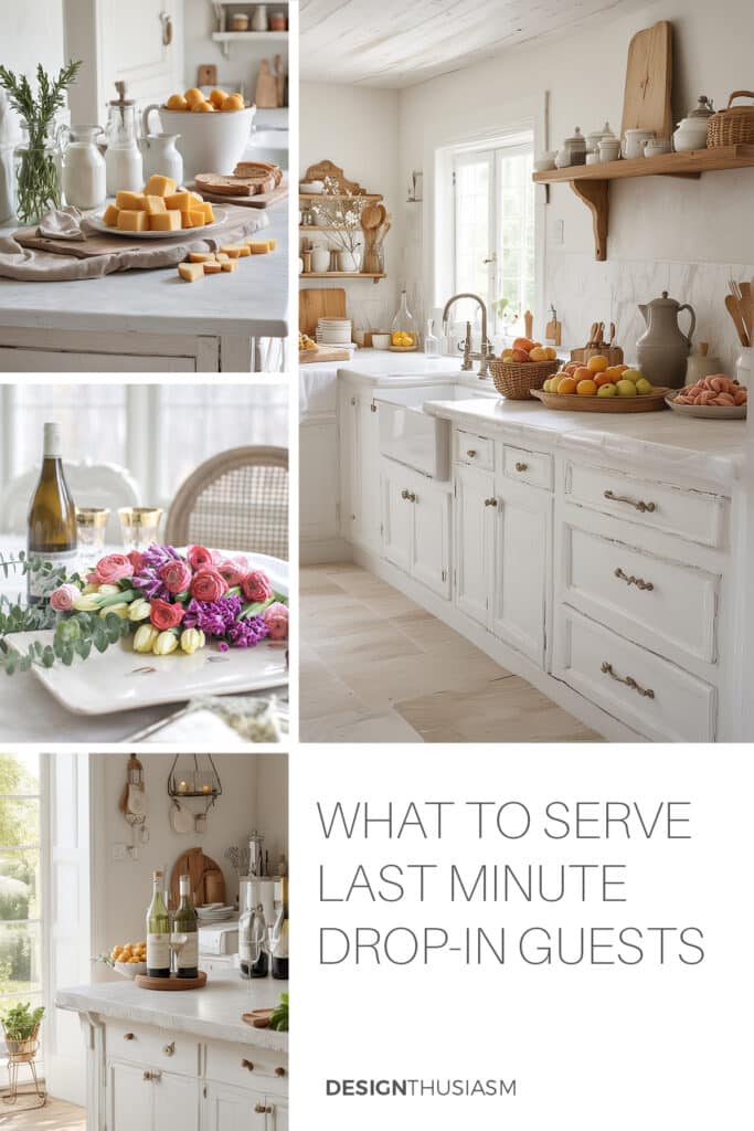 easy entertaining for last minute guests