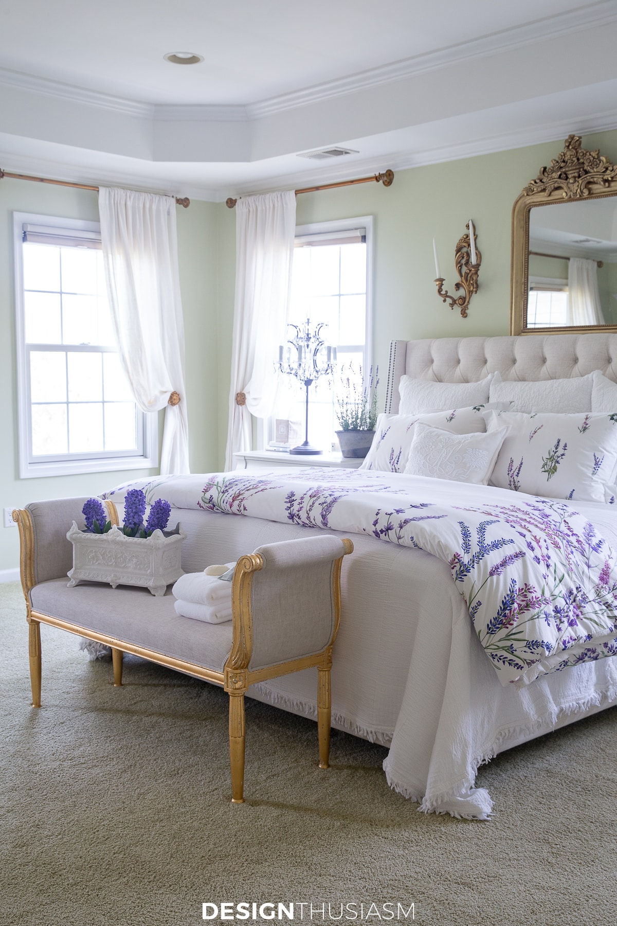 Provence inspired summer bedroom