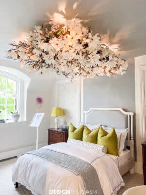 garden decor floral chandelier