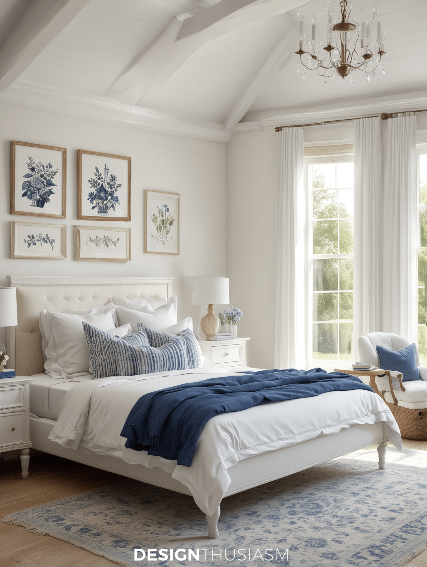 relaxed chic summer decor for the bedroom