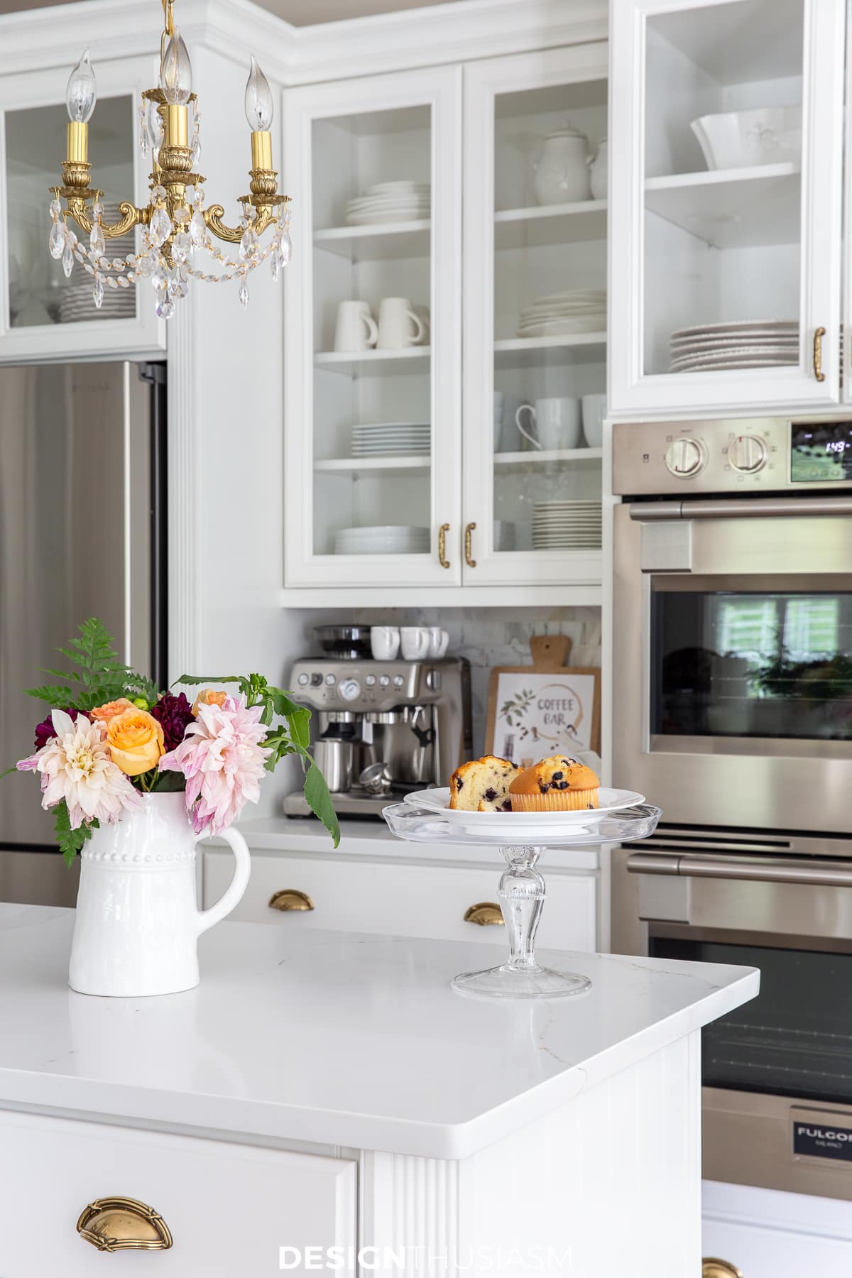 A Pretty Kitchen Coffee Station