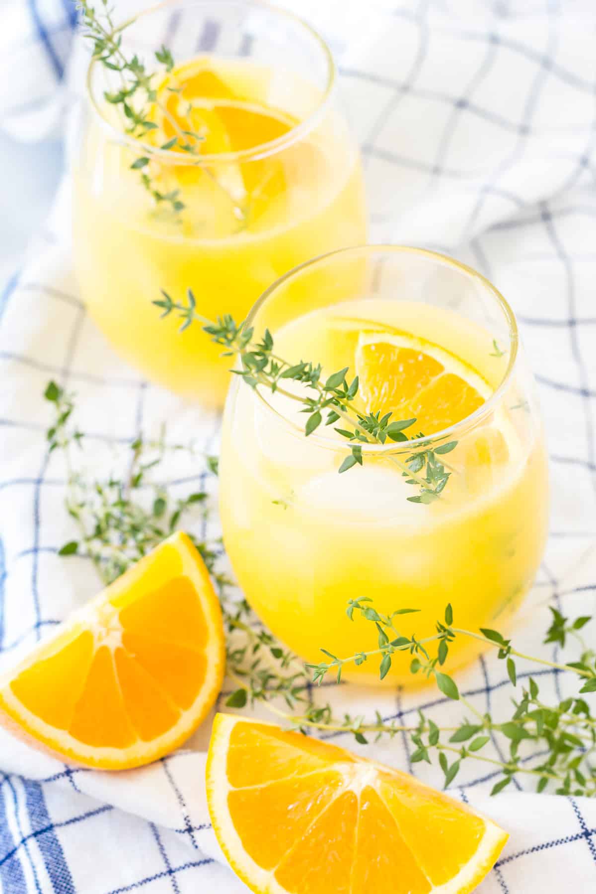 orange thyme spritzer recipe fi