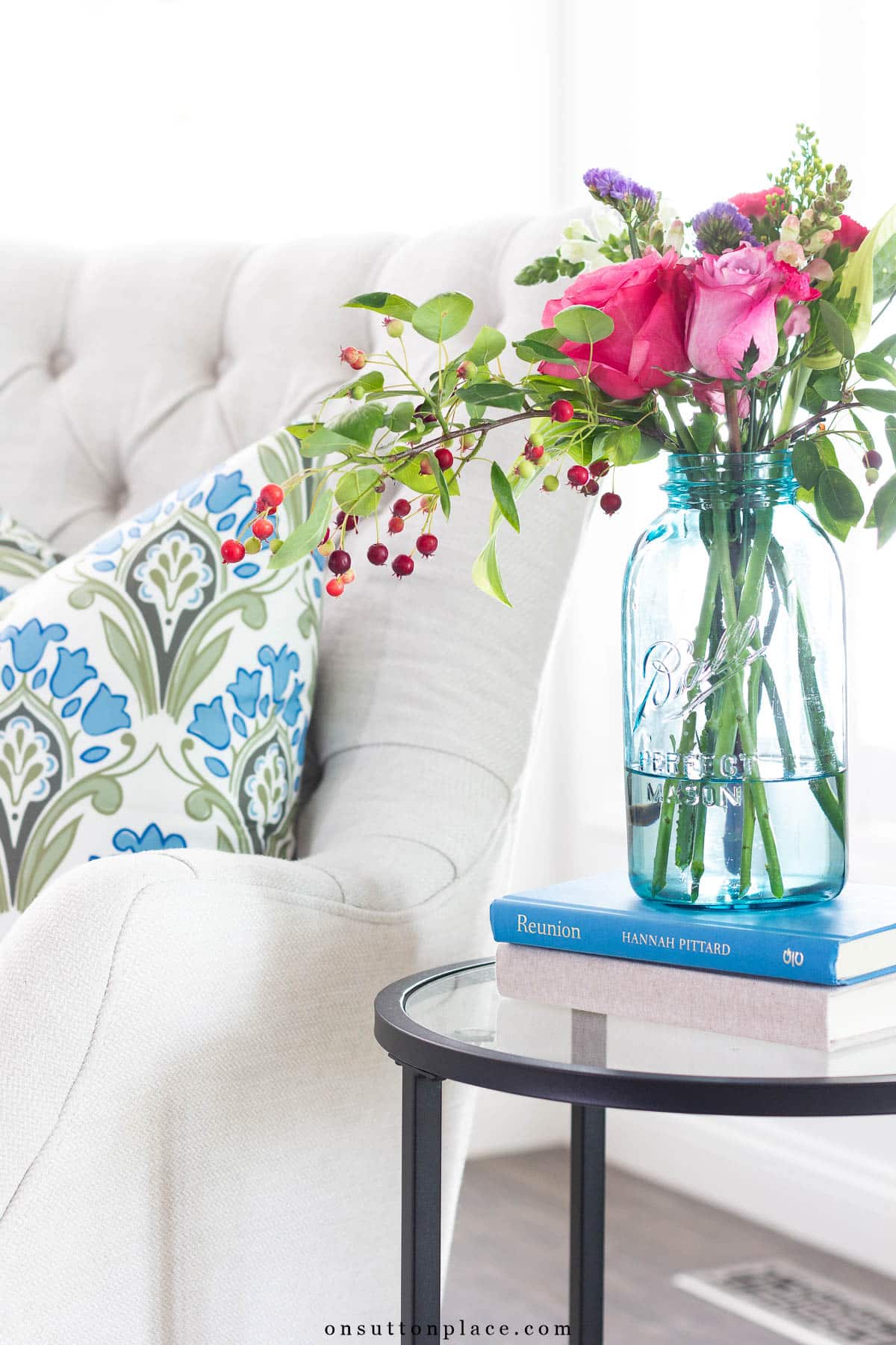 summer flowers in mason jar how to love your imperfect home