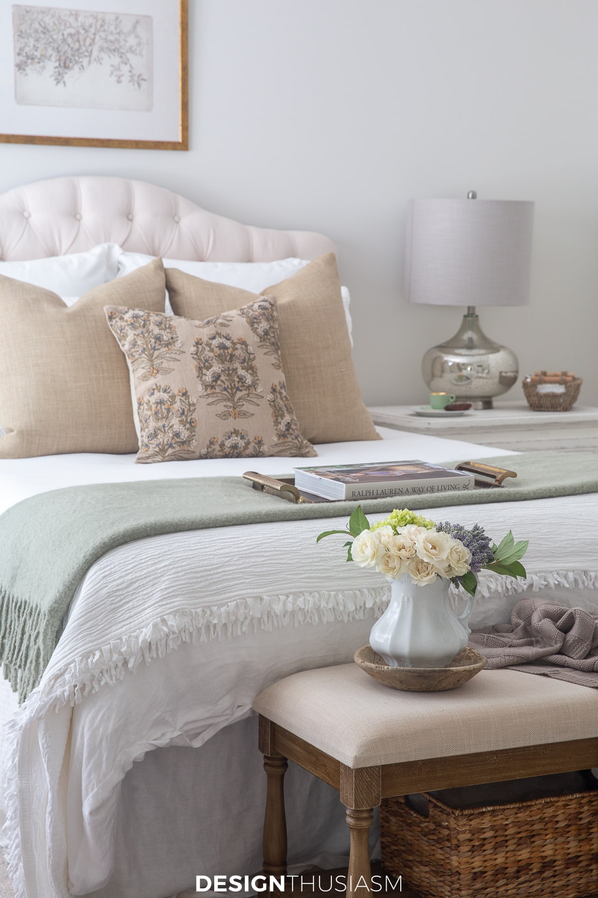 fall transition bedroom bedding