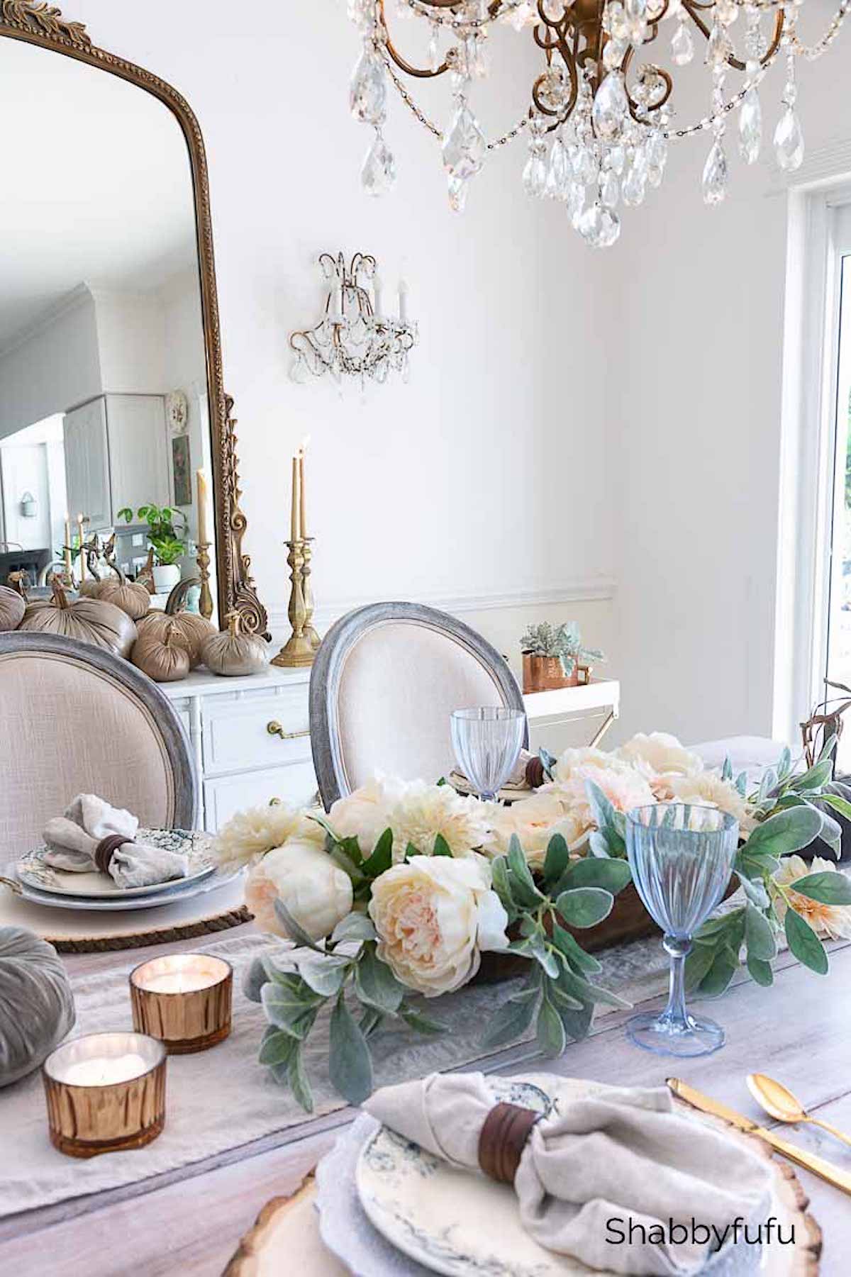 Shabbyfufu | Rustic French Farmhouse Table For Fall