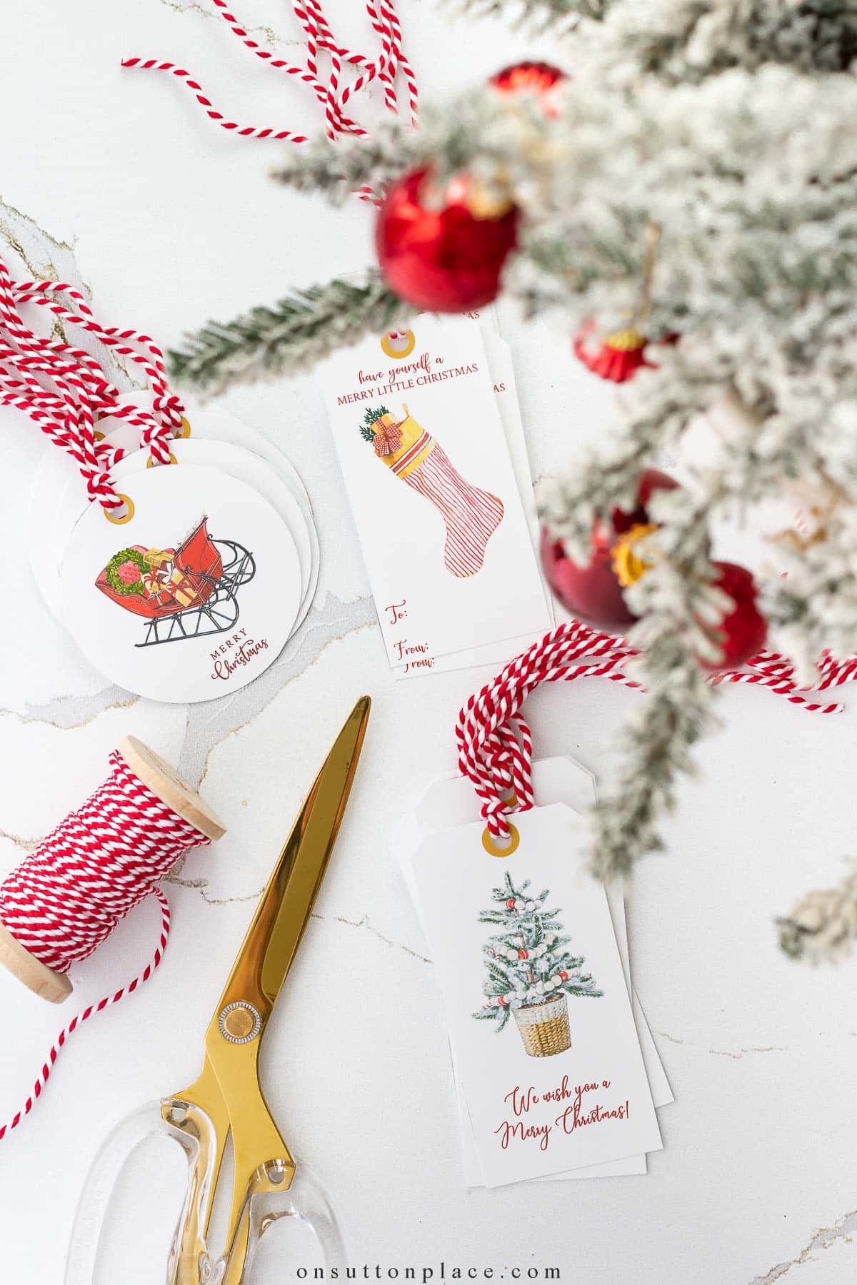 free christmas printables gift tags