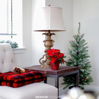 Christmas decor in a small apartment
