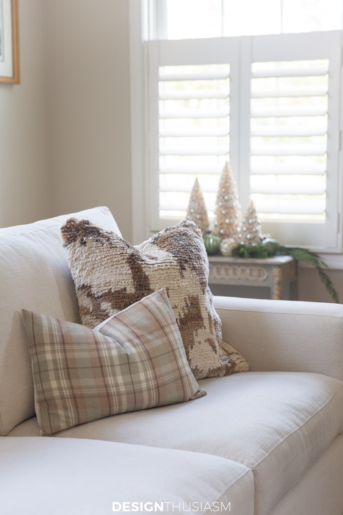 corner of the holiday family room