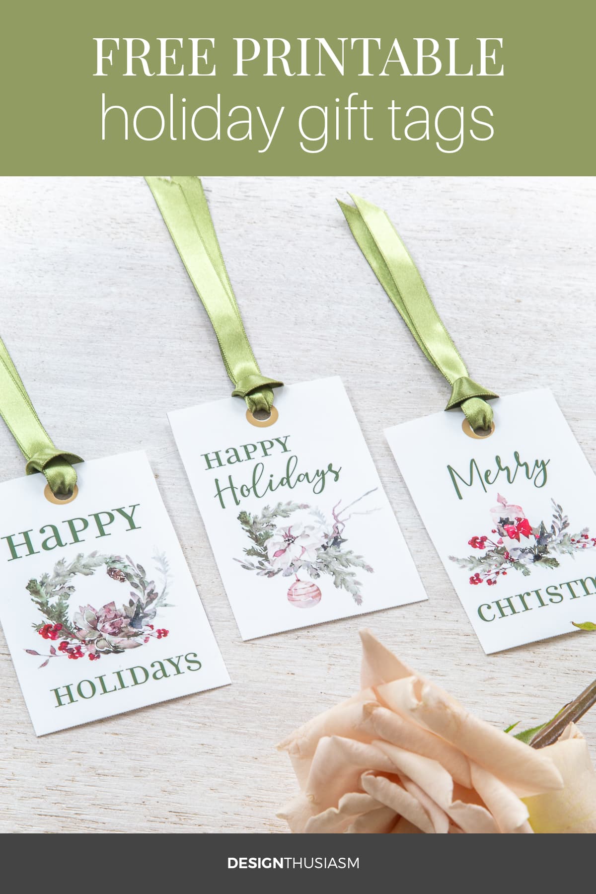 Free printable Christmas gift tags