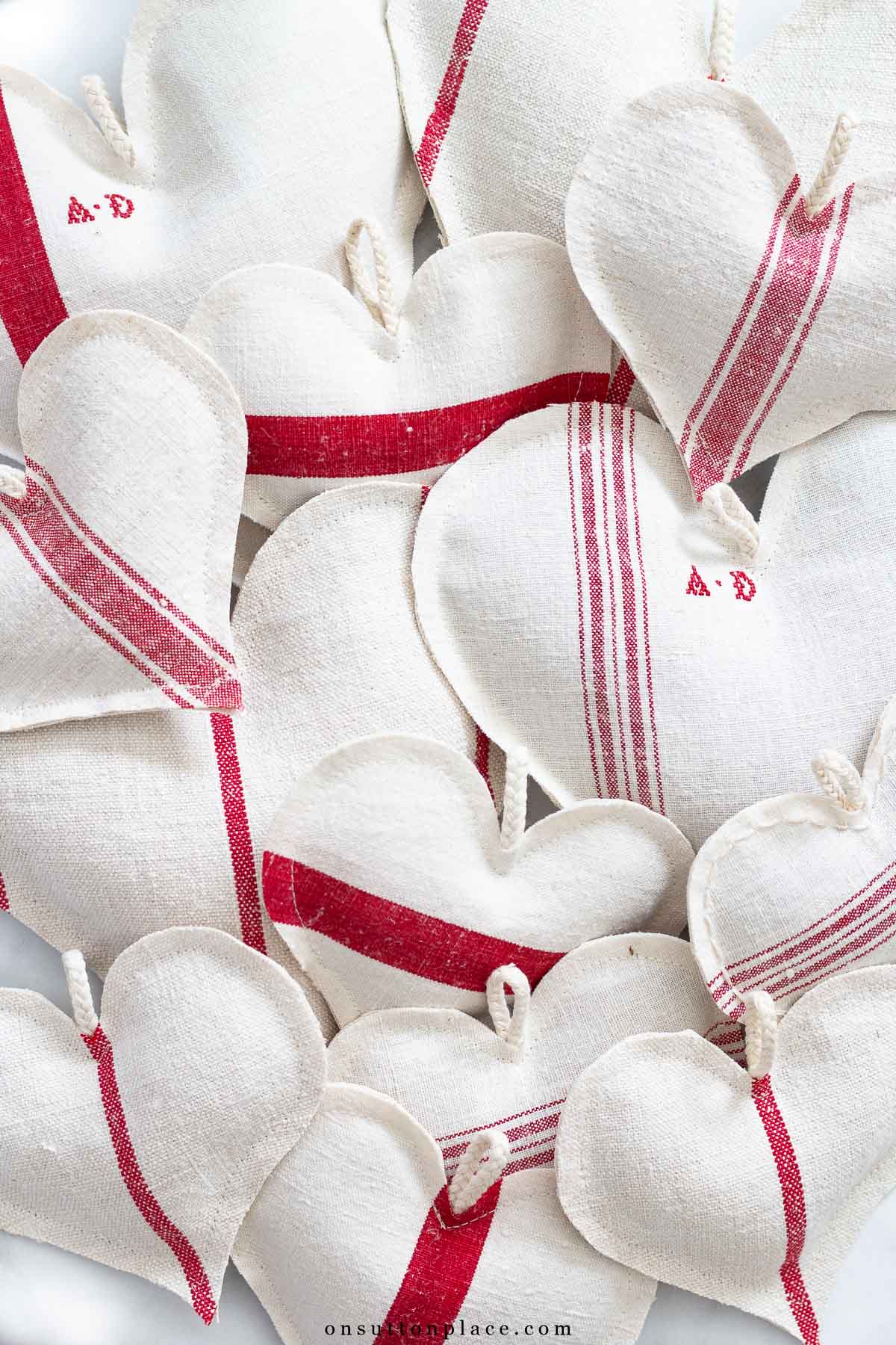 how to make heart sachets with lavender