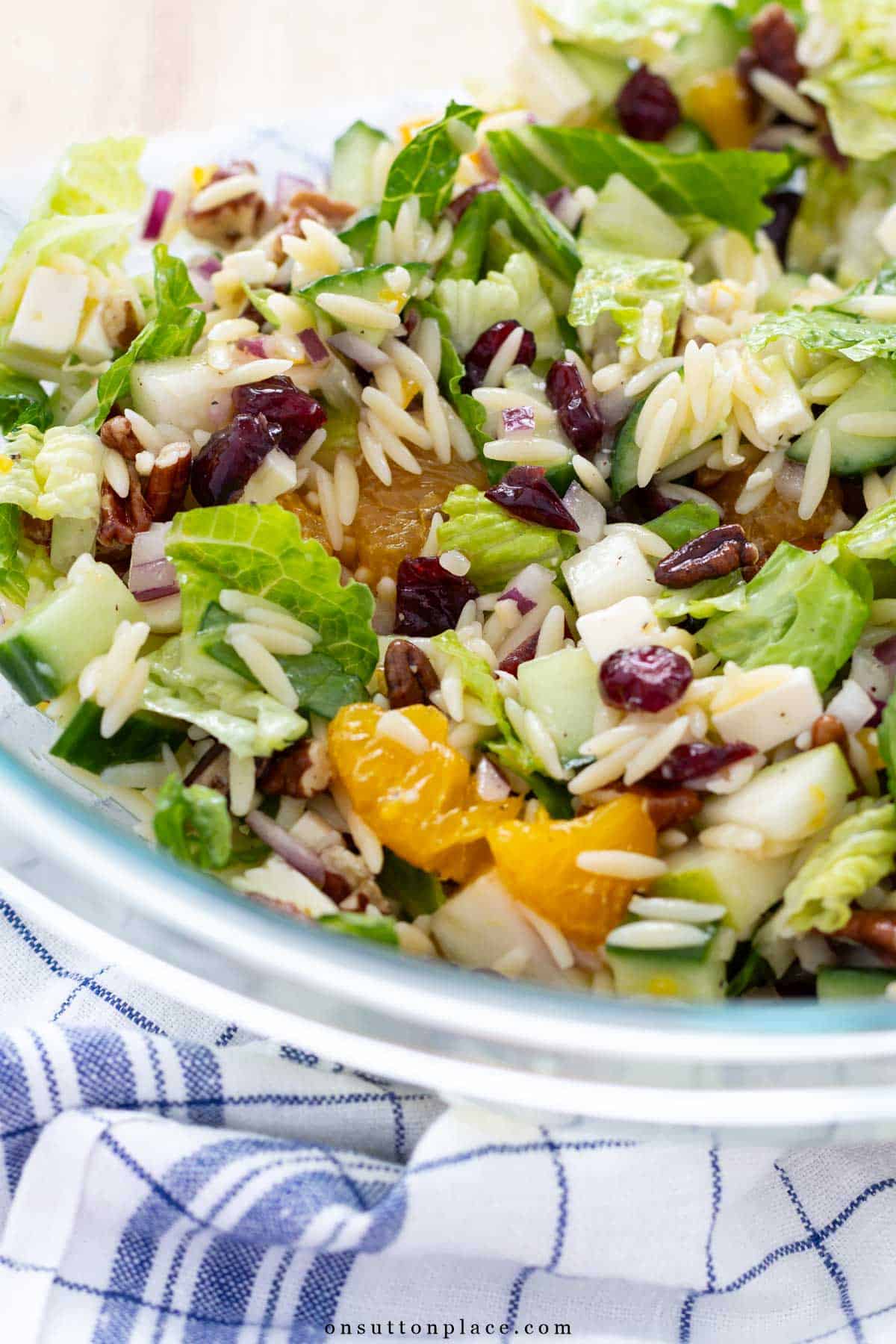 orzo salad recipe with mandarin oranges pecans feta cheese