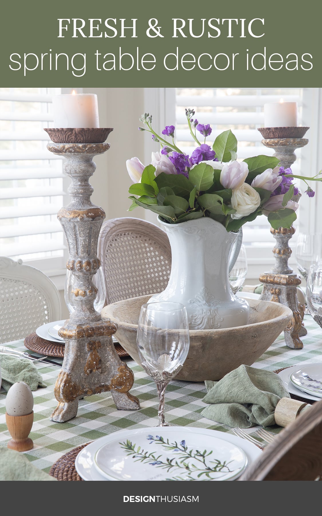 Fresh Rustic Spring Table Decor Ideas