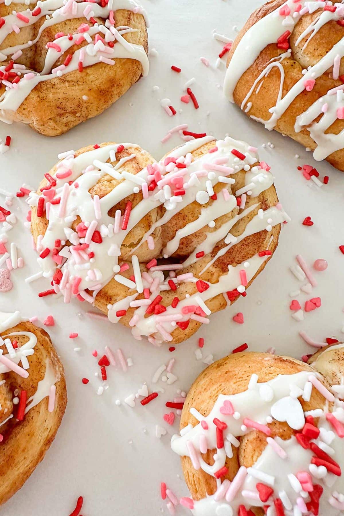 Heart Cinnamon Rolls