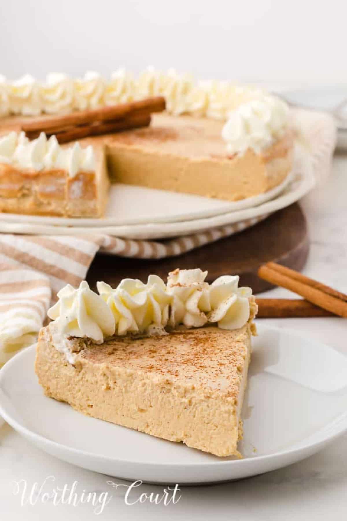 Weight Watcher Friendly Gingerbread Cheesecake