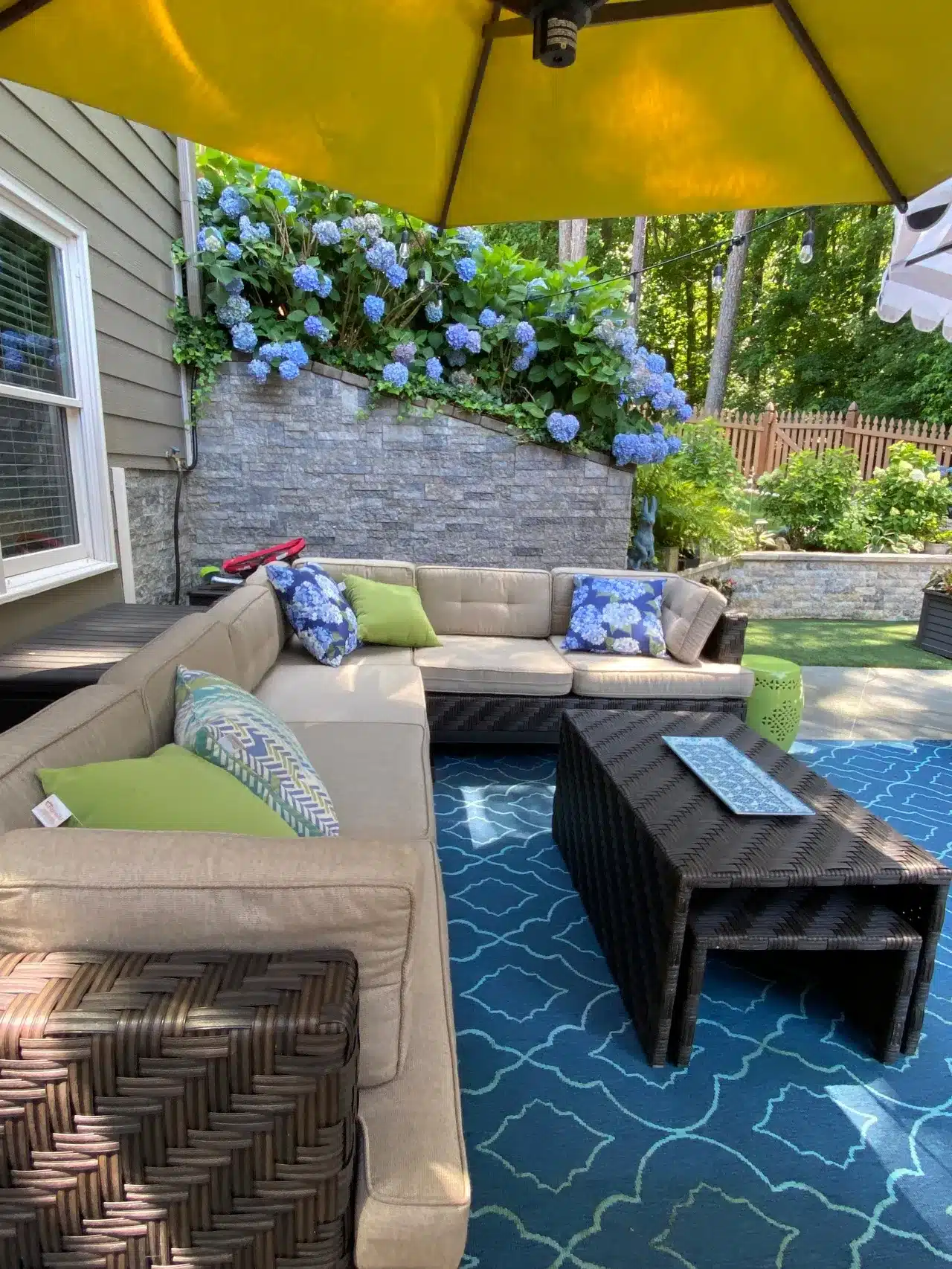 How We Added Faux Stone to Concrete Wall
