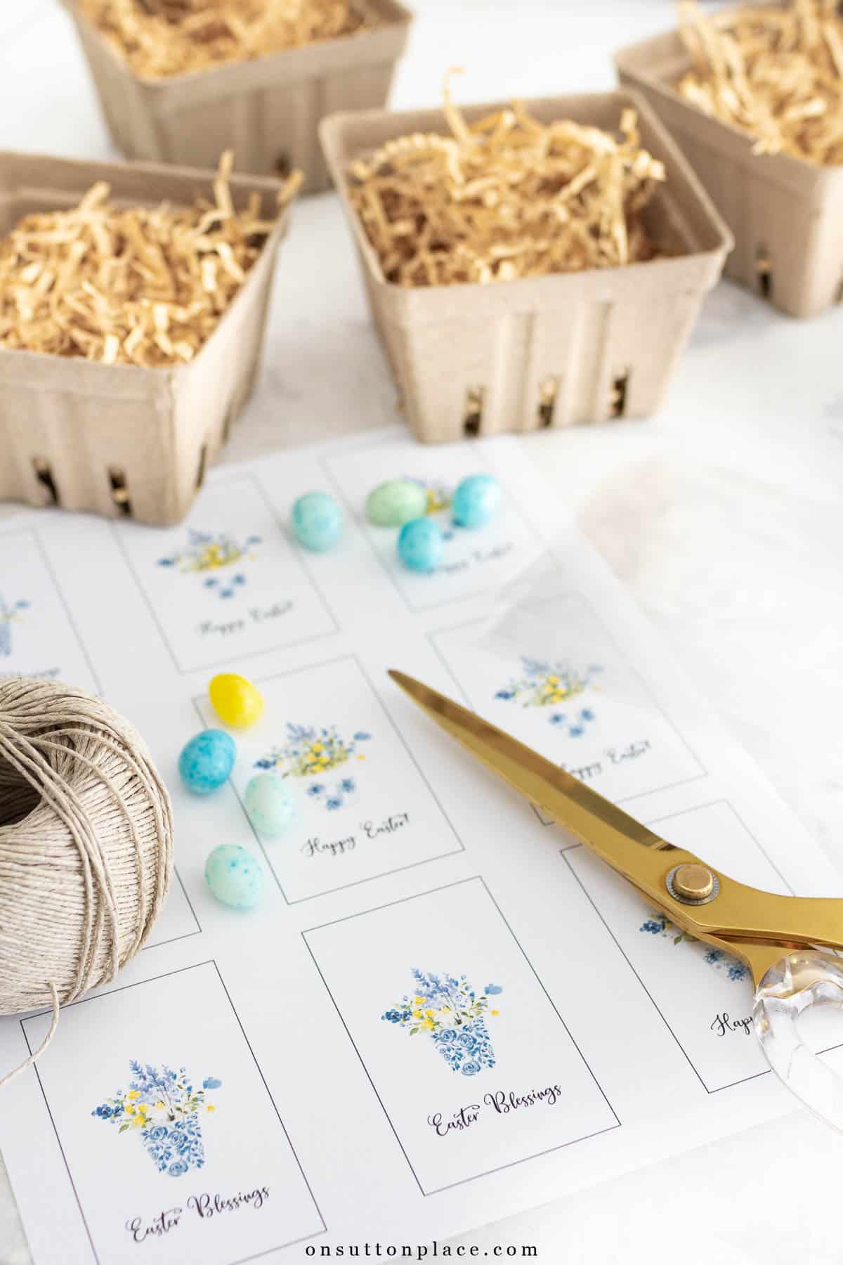 custom printable tags for Easter favor idea