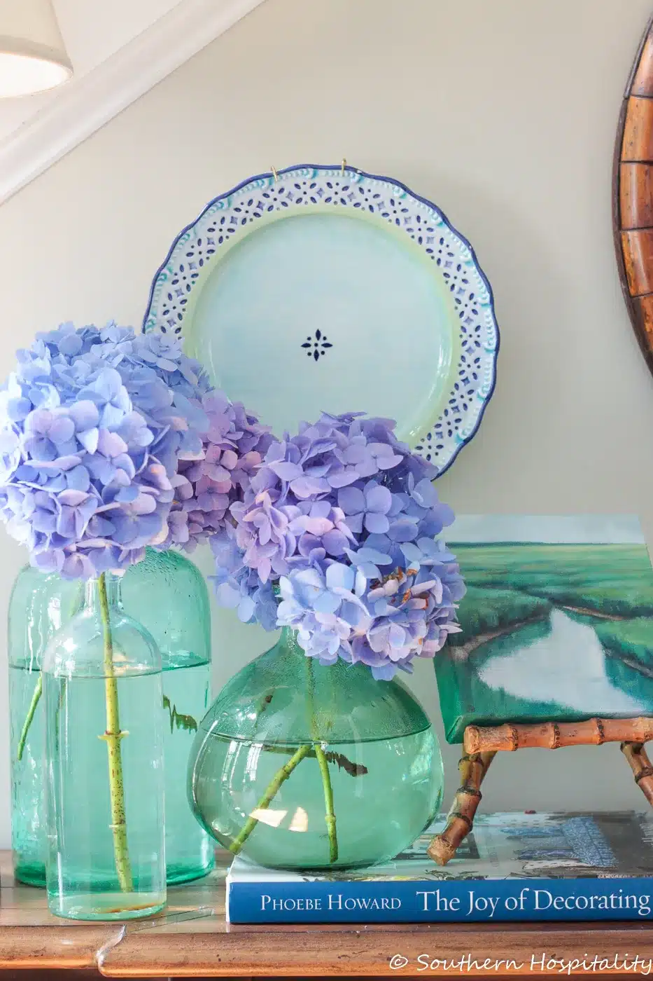 Decorating with Blue Hydrangeas