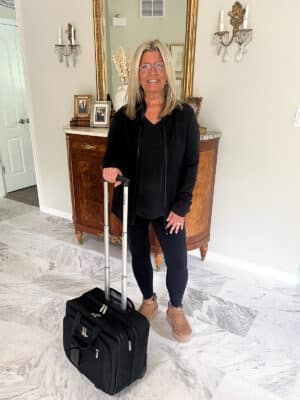 packed and ready to leave for a trip
